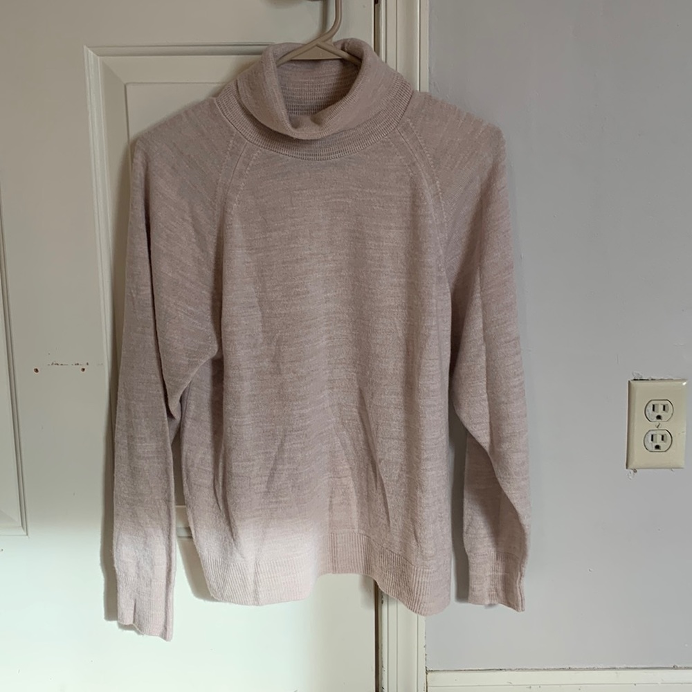 Lord and Taylor beige turtle neck sweater size M